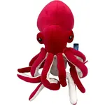 Červená plyšová hračka chobotnice 45cm