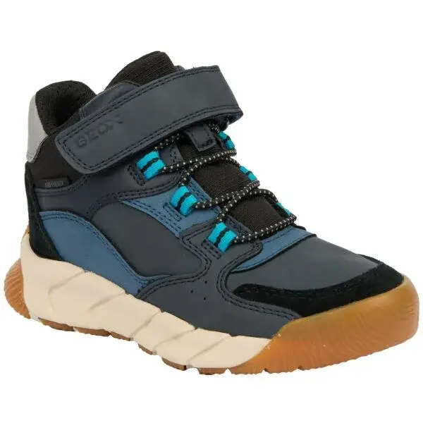 Geox J FLEXYPER PRO B Chlapecká volnočasová obuv, tmavě modrá, velikost