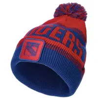 FANATICS NEW YORK RANGERS THRIVE CUFFED POM BEANIE Čepice, modrá, velikost