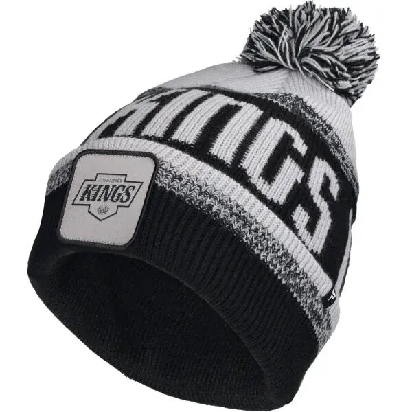 FANATICS LOS ANGELES KINGS THRIVE CUFFED POM BEANIE Čepice, černá, velikost