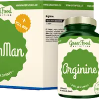 GREENFOOD NUTRITION ArginMan + Pillbox 2 x 120 kapslí