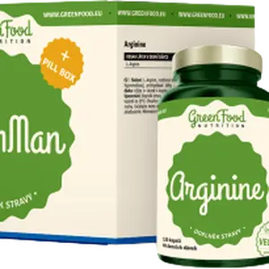 GREENFOOD NUTRITION ArginMan + Pillbox 2 x 120 kapslí