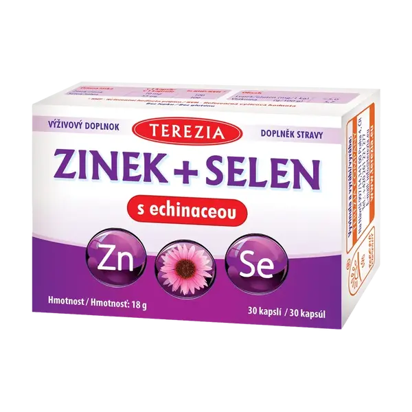 TEREZIA Zinek+selen+echinacea 30 kapslí