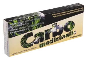 CARBO medicinalis PharmaSwiss 20 tablet