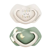 CANPOL BABIES Cumlík Silikónový symetrický Light touch GOOSE 6-18m 2 ks