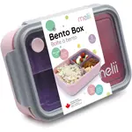 Melii Bento Box svačinový box Pink, Purple, Gray 1250 ml