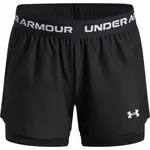 Under Armour TECH PLAY UP 2N1 SHORT Dievčenské šortky, čierna, veľkosť M