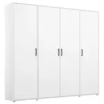 Rauch Möbel ŠATNÍ SKŘÍŇ S OTOČNÝMI DVEŘMI, bílá, 187/194/53 cm