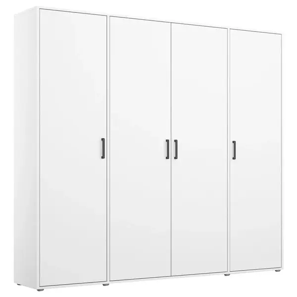 Rauch Möbel ŠATNÍ SKŘÍŇ S OTOČNÝMI DVEŘMI, bílá, 187/194/53 cm