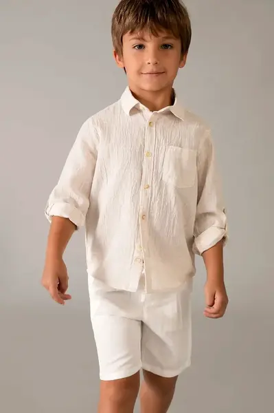 Detské šortky s prímesou ľanu Mayoral