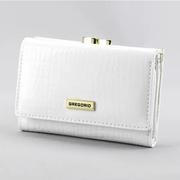 Dámská kožená peněženka bílá - Gregorio Oxana