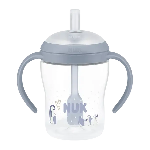 NUK flaša na uč. Perfect Match slamka PENGU 150 ml