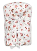 Baby Nellys Klasická retro zavinovačka LALLY šněrovací s výplní, Kačenky, růžová/bílá