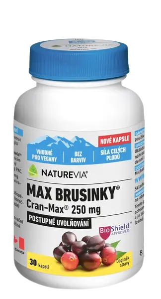 NATUREVIA Max Brusinky Cran-Max 30 kapslí