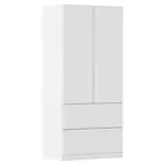 Rauch Möbel ŠATNÍ SKŘÍŇ S OTOČNÝMI DVEŘMI, bílá, 91/197/54 cm