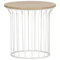 Landscape ODKLÁDACÍ STOLEK, dub, přírodní barvy, bílá, barvy dubu