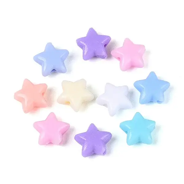 Plastic Star Beads