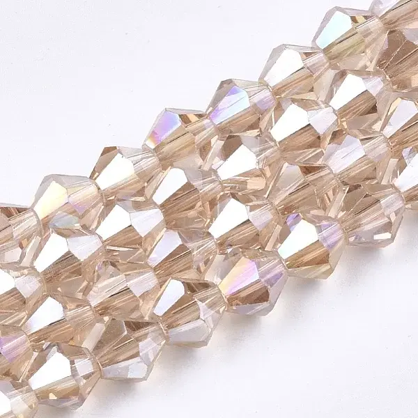 Electroplate Glass Beads Strands