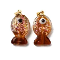 Handmade Dichroic Foil Lampwork Pendants