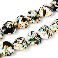 Spray Painted Synthetic Turquoise Beads Strands