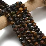 Three-color Natural Tiger Eye Beads Strands
