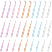 60Pcs 15 Styles PP Plastic Tweezers