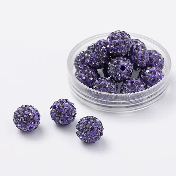 Pave Disco Ball Beads