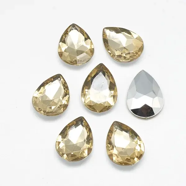 Acrylic Rhinestone Pointed Back Cabochons