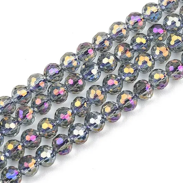 Electroplate Transparent Glass Beads