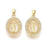 Religion Brass Micro Pave Cubic Zirconia Pendants