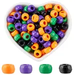 800Pcs 4 Colors Halloween Opaque Plastic Beads