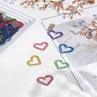 60Pcs 6 Colors Metal Paper Clips