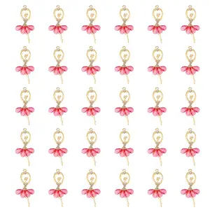 30Pcs Transparent Resin Big Pendants