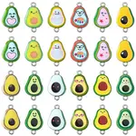 60Pcs 12 Colors Alloy Enamel Connector Charms