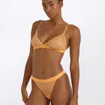 Organic Basics Mesh Triangle Bralette Papaya XS