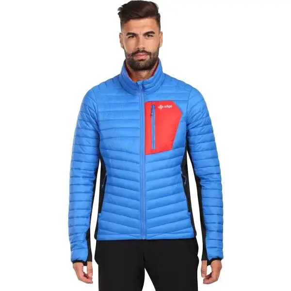 KILPI ACTIS Pánska zateplená bunda, modrá, veľkosť