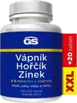 GS Vápník Hořčík Zinek XXL130+20 tablet