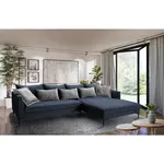 Livetastic ROHOVÁ SEDAČKA, textil, tmavě modrá