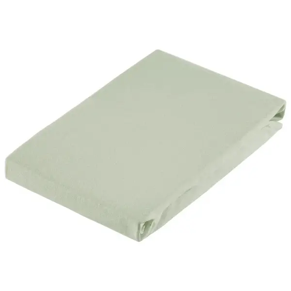 Dieter Knoll ELASTICKÉ PROSTĚRADLO, žerzej, zelená, 200/220 cm