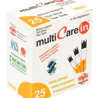 MULTICARELN MultiCareIn Prúžky na meranie triglyceridov 25 ks