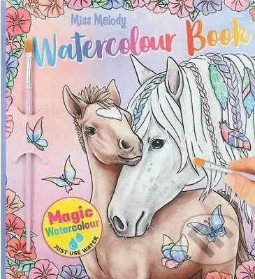 Watercolour Book - Miss Melody (Omaľovánka Miss Melody, Kniha magických vodových farieb) - kniha z kategorie Omalovánky