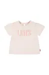 Tričko pre bábätko Levi's SS SMOCKED SLV TEE