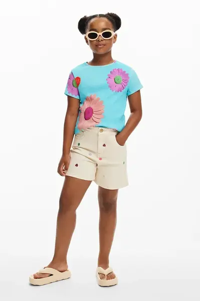 Detské rifľové krátke nohavice Desigual