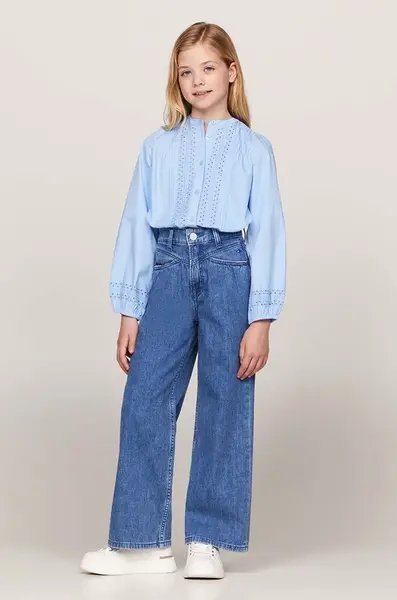 Detské rifle Tommy Hilfiger MABEL FRONT YOKE DENIM
