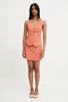 Vesta a sukňo-nohavice s prímesou ľanu Answear.LAB