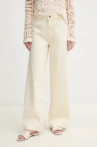 Rifle Pepe Jeans HIGH RISE WIDE CROP TANIA