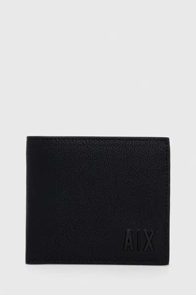 Kožená peňaženka Armani Exchange pánska, čierna farba, 958098 3F892