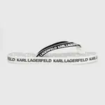 Žabky Karl Lagerfeld KOSTA MNS pánske, biela farba, KL71003