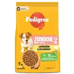 Pedigree Junior S suché krmivo pre psov - hydina, zelenina 7 kg