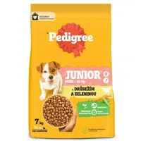 Pedigree Junior S suché krmivo pre psov - hydina, zelenina 7 kg